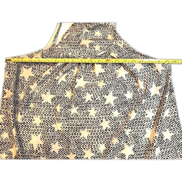 Ya Los Angeles Black Star Print Tiered Sundress L Boho Festival Dress - Picture 4 of 10